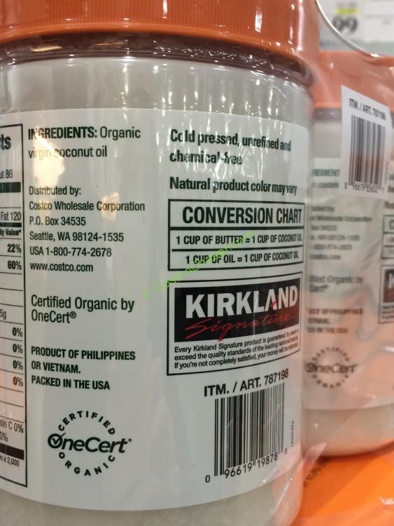Kirkland Signature Organic Coconut Oil 2/42.3 Ounce Jars CostcoChaser