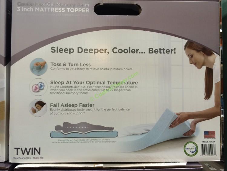 3 inch mattress topper twin xl costco