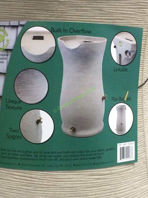 Good Ideas 50 Gallon Rain Barrel CostcoChaser
