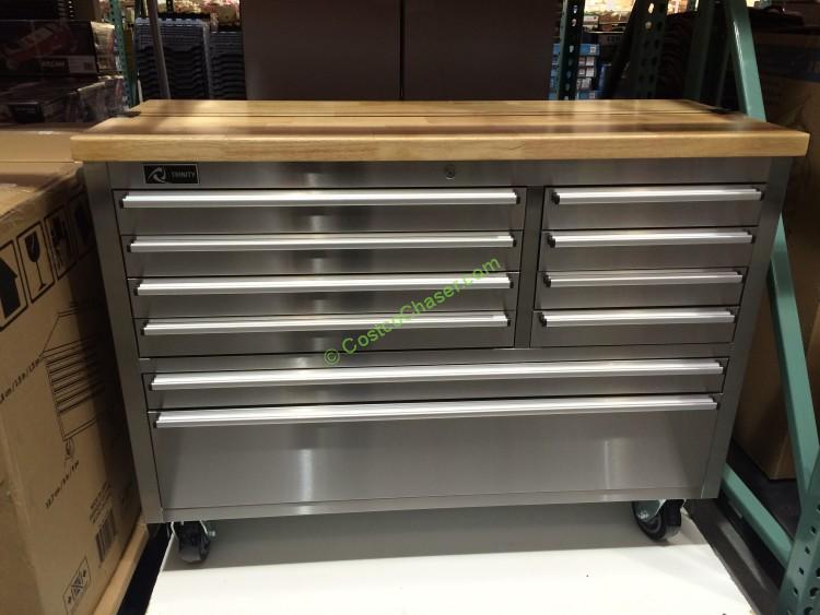 TRINITY 48″ Stainless Steel Rolling Workbench – CostcoChaser Stainless Steel Tool Chest Costco
