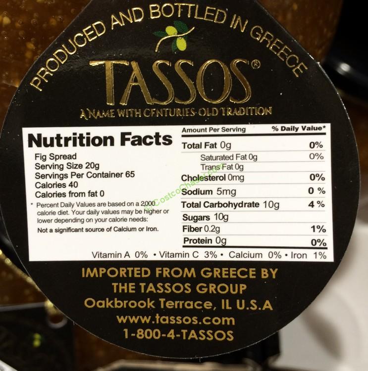 Tassos Fig Marmalade 45.8 Ounce Jar CostcoChaser