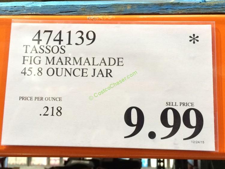 Tassos Fig Marmalade 45.8 Ounce Jar CostcoChaser