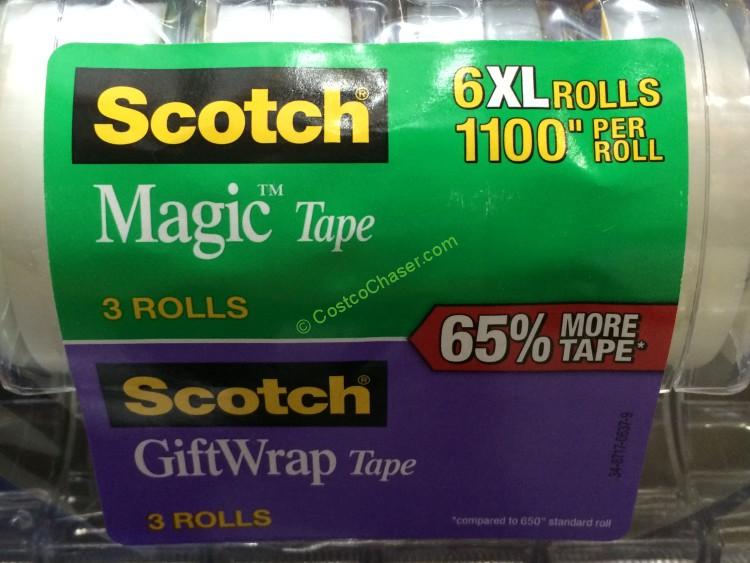 3M Scotch Magic Tape/Gift Wrap Tape 6PK 6600” Total CostcoChaser