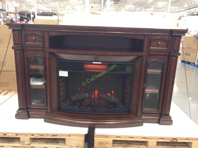 Well Universal 72” Electric Fireplace Media Mantle CostcoChaser