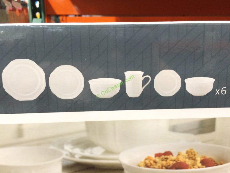 Costco941114MikasaAntiqueWhite 36PCBoneChinaDiningSetitem
