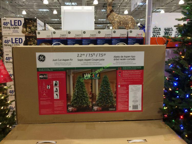 GE 7.5 FT Pre-Lit LED Easy Light Technology Dual Color Christmas Tree – CostcoChaser