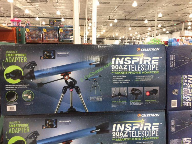 Costco1089293CelestronInspire90AZTelescopebox CostcoChaser