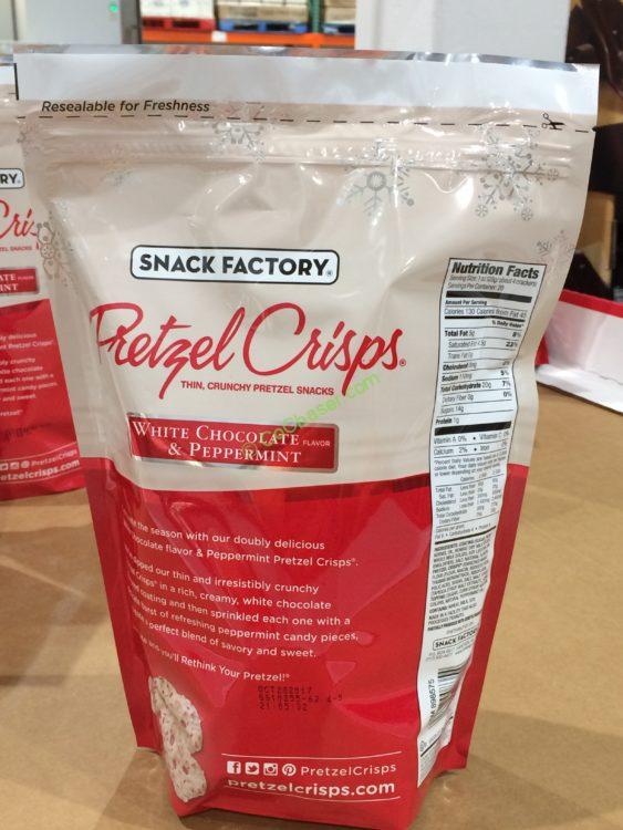 Snack Factory White Peppermint Pretzel Crisps 20 OZ CostcoChaser