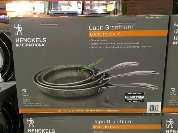 Henckels Capri Granitium 3PK Aluminum Fry Pan Set CostcoChaser