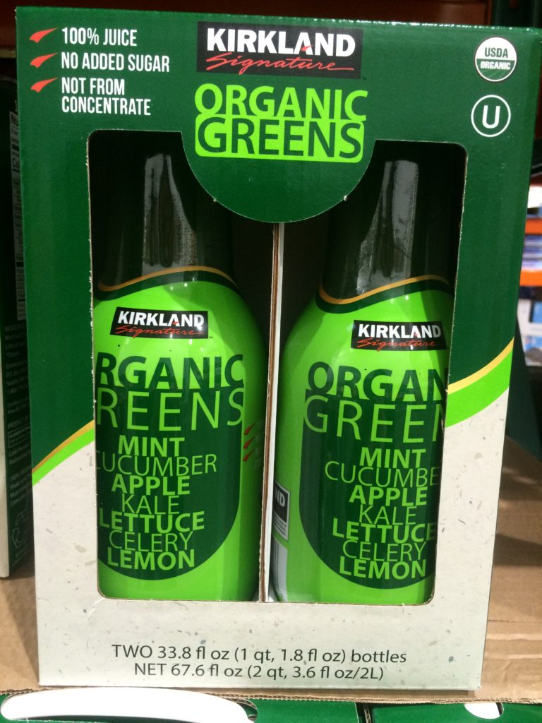 Kirkland Signature Organic Green Fruit Juice 2/33.89 Ounce Bottles
