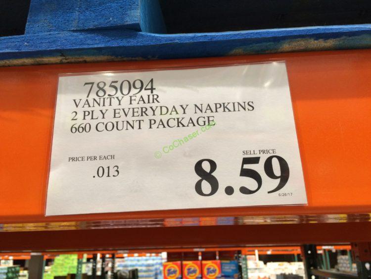 Costco785094VanityFair2PLYEverydayNapkinstag CostcoChaser