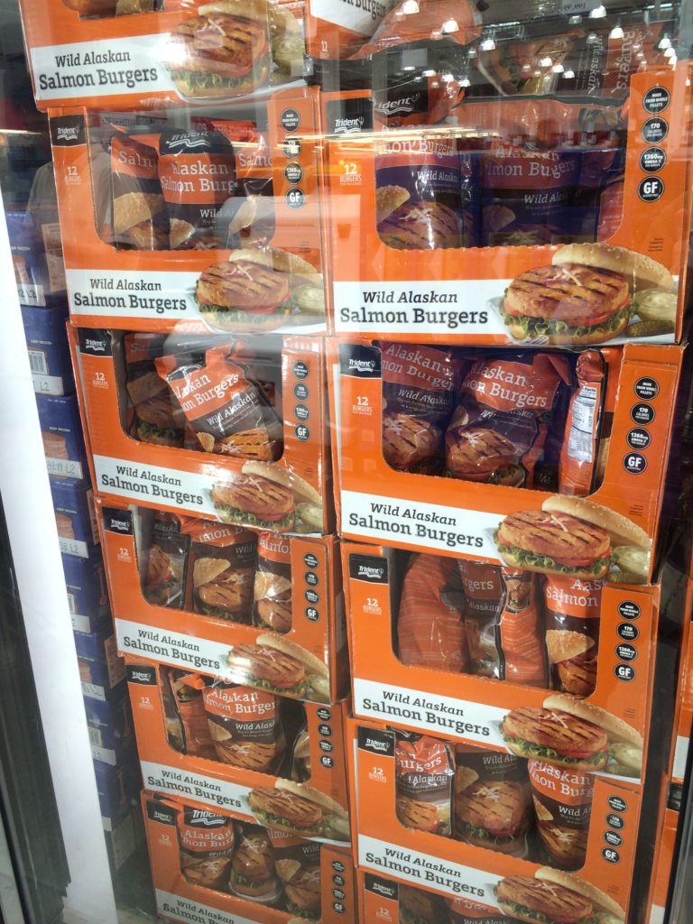 Costco16594TridentSeafoodsAlaskanSalmonBurgerall CostcoChaser