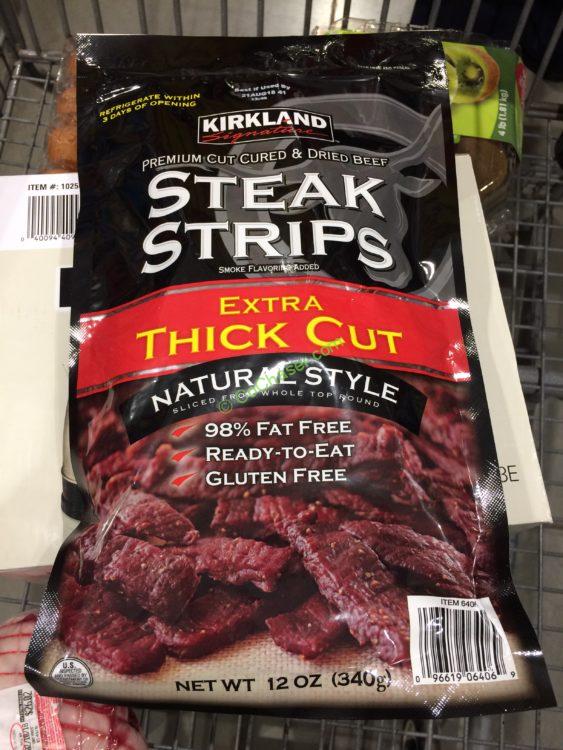 Kirkland Signature Steak Strips 12 Ounce Bag CostcoChaser