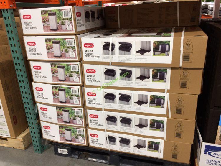 Costco1600083Keter33GallonOutdoorWasteBinall CostcoChaser
