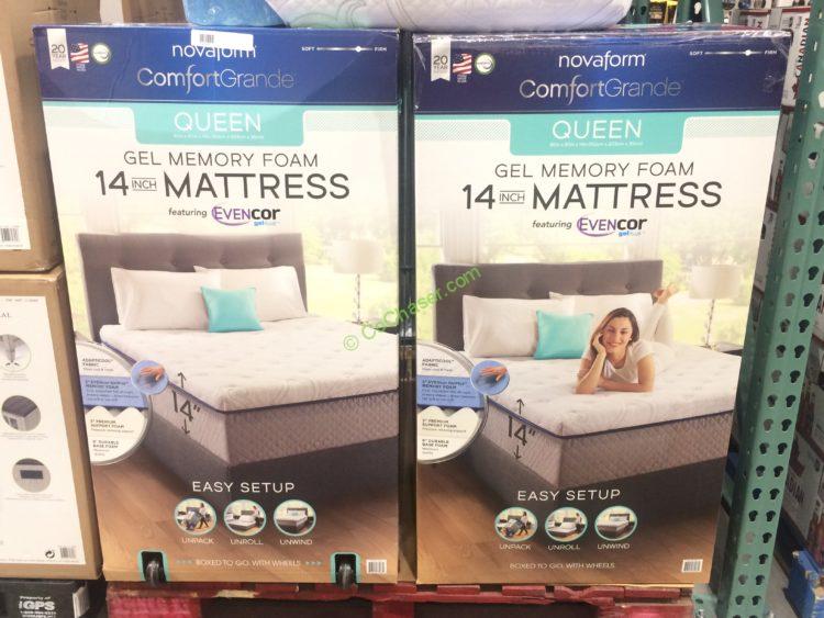costco novaform king mattress review