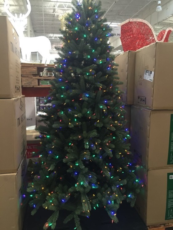 7.5 ft. Pre-Lit LED EZ Connect Dual Color Christmas Tree Costco Item# 915675 Price: $289.99
