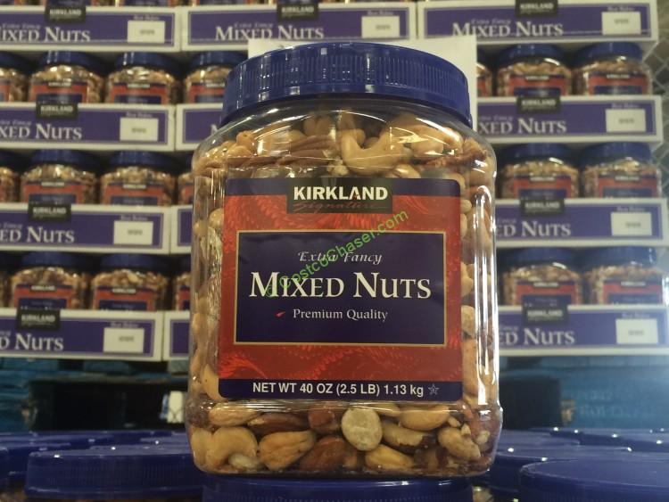 Kirkland Signature Extra Fancy Salted Mixed Nuts with Macadamia nuts