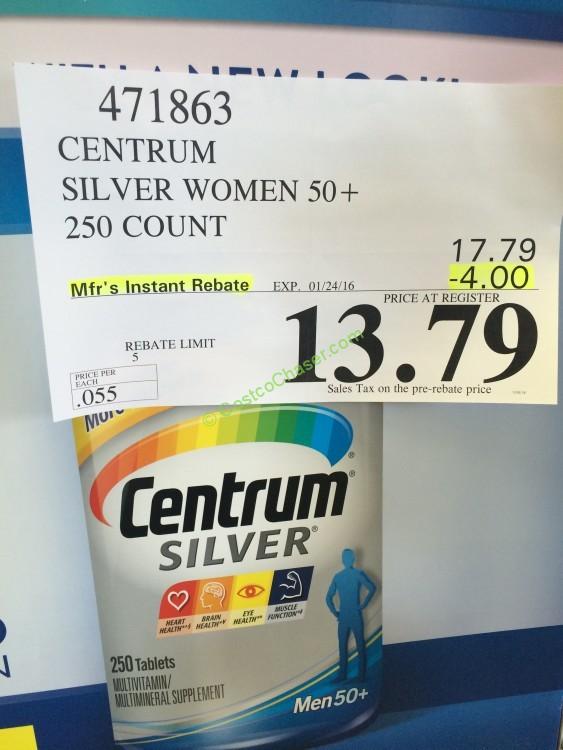 Centrum Silver Women & Men 50+ (250 Count)