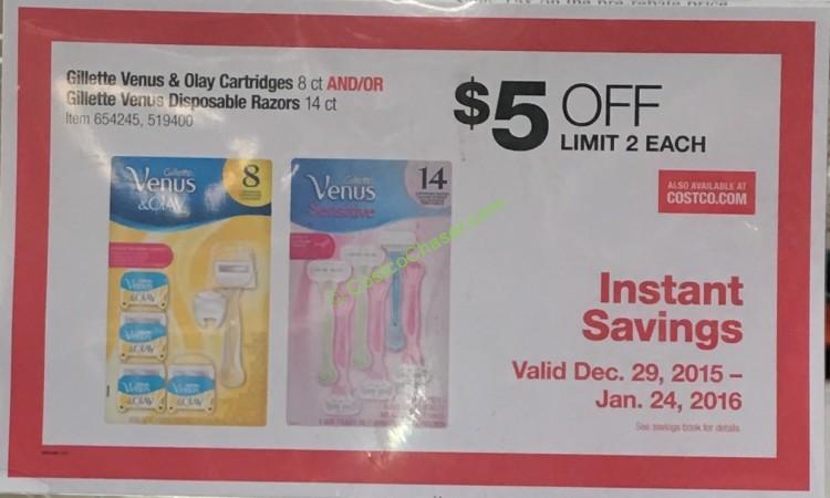 Gillette Venus $5 Off Instant Savings