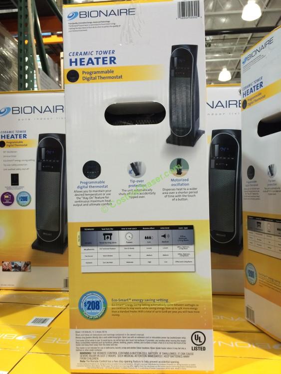 Bionaire Digital Ceramic Tower heater CostcoChaser