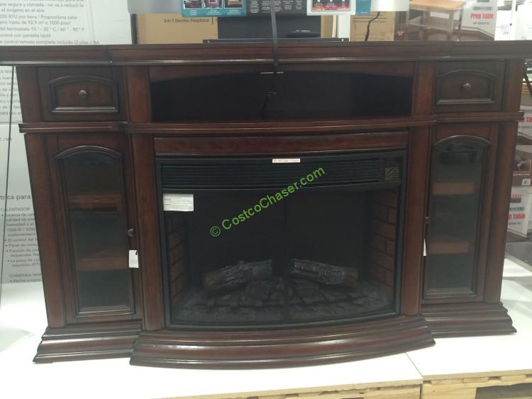 Ember Hearth Electric Fireplace 70” Media Console