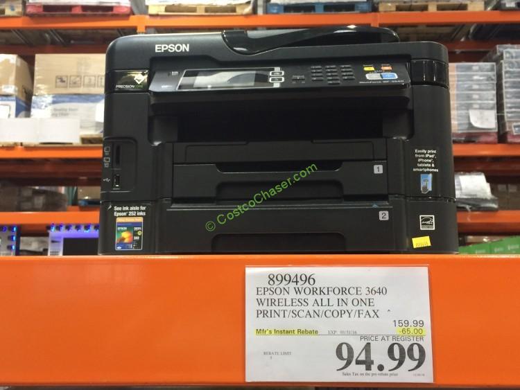 Epson WorkForce WF-3640 All-in-One Color Inkjet Printer