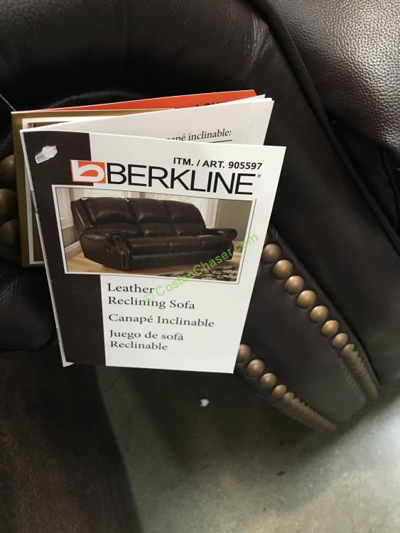 Berkline Reclining Leather Sofa