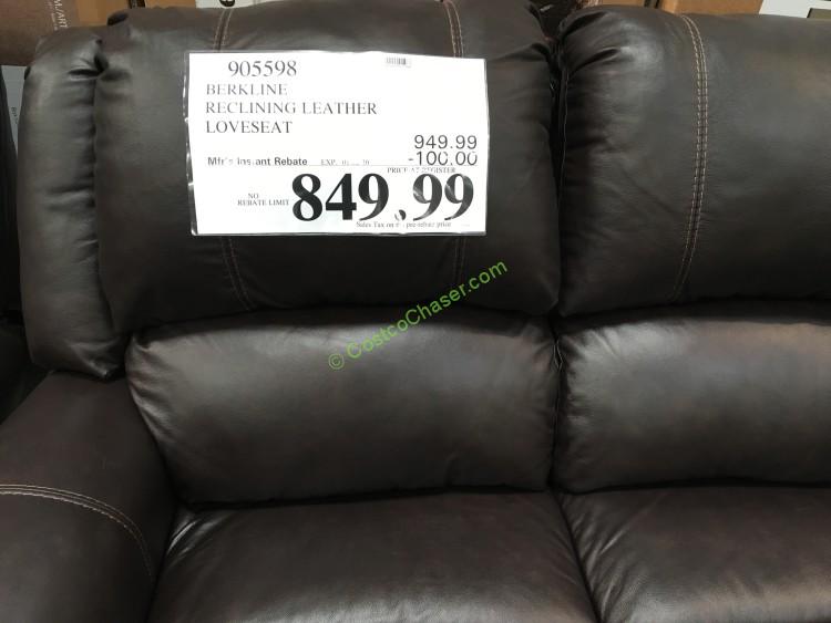 costco905598berklinerecliningleatherloveseatprice CostcoChaser