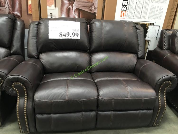 Berkline Reclining Leather Loveseat CostcoChaser