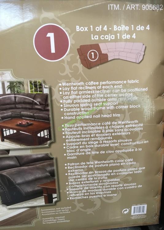 Fabric Motion Sectional With 3 Recliners CostcoChaser