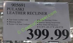 Pulaski Manual Leather Glider Recliner – CostcoChaser