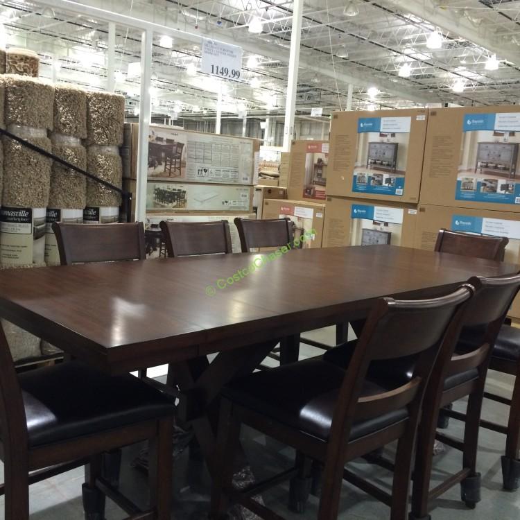 costco908754hillsdalefurniture9piececounterheighrdinningset
