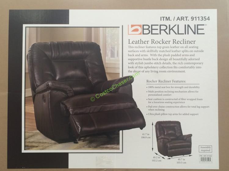 Berkline Leather Rocker Recliner