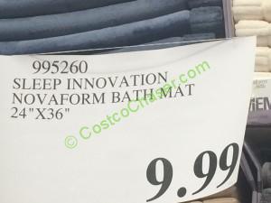 costco-995260-sleep-innovaton-novaform-bath-mat-tag