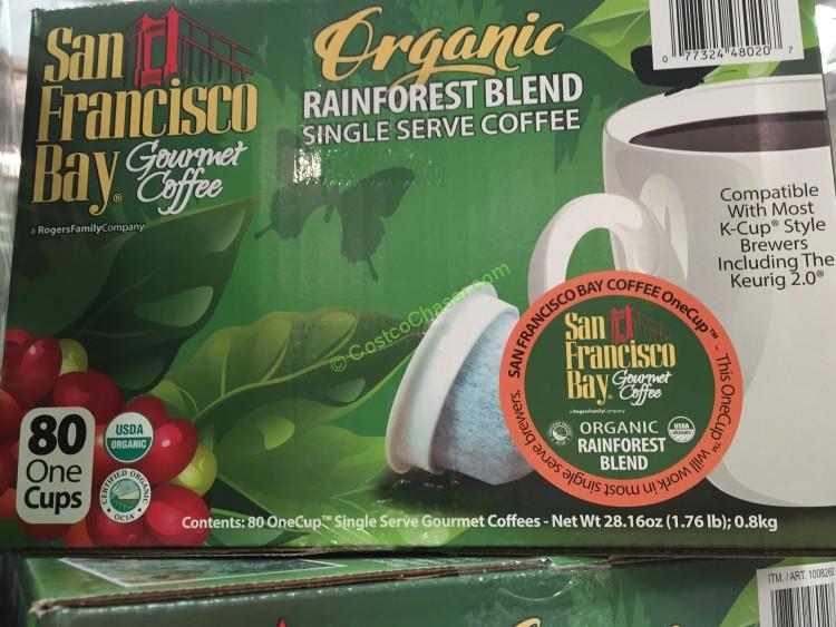 San Francisco Bay Rainforest Blend 80 Count Organic Coffee