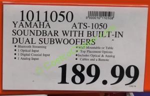 Yamaha Soundbar With Built-in Dual Subwoofers (ATS-1050) – CostcoChaser