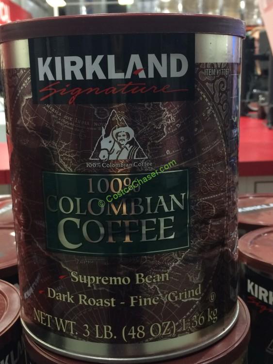 Kirkland Signature 100% Colombian Coffee 3 Pound Can