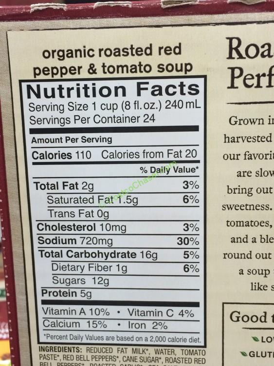 Organic Pacific Roasted Red Pepper & Tomato Soup, 6/32 Ounce Boxes