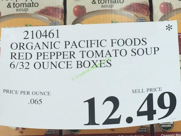 Organic Pacific Roasted Red Pepper & Tomato Soup, 6/32 Ounce Boxes