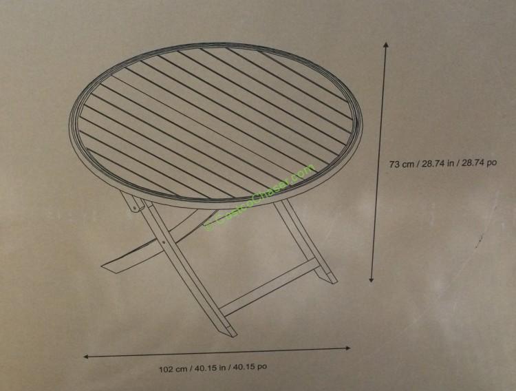 Folding Woven Table CostcoChaser