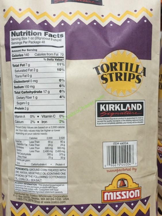 costco44004kirklandsignaturetortillastripsback CostcoChaser