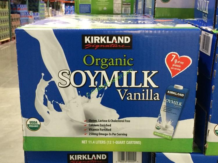 Kirkland Signature Organic Vanilla Soy Milk 12/32 oz. Ounce Boxes