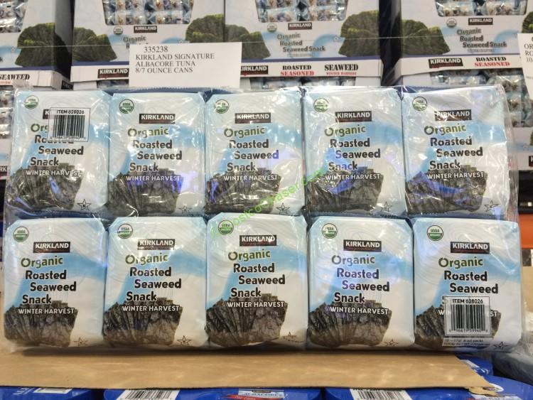 Kirkland Signature Organic Roasted Seaweed 10/.6 Ounce Packs