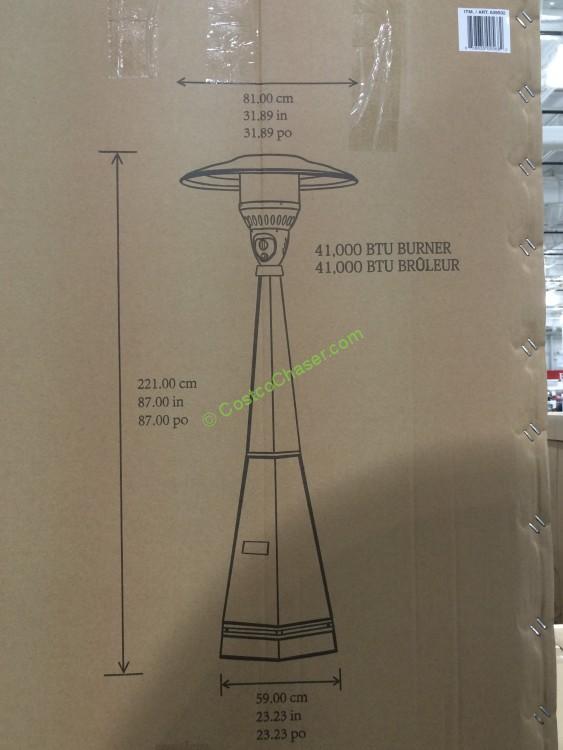 Hexagon Patio Heater Resin Wicker LP CostcoChaser