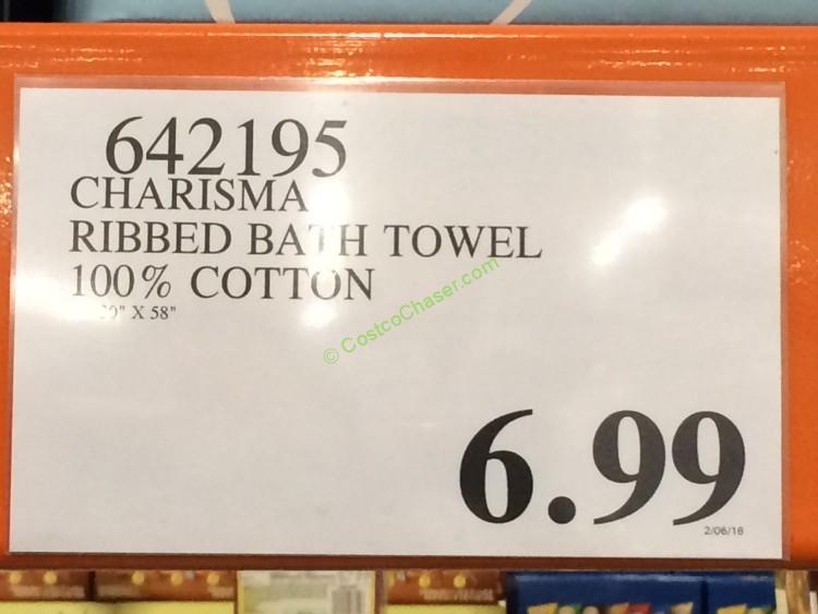 Charisma Ribbed Bath Towel 100 Cotton CostcoChaser