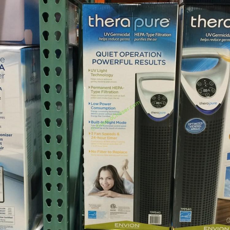 Therapure Tower Air Purifier with UV Light, TTP540