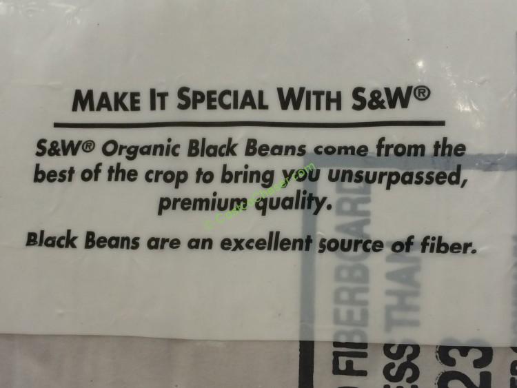 Organic S & W Black Beans 8/15 Ounce Cans CostcoChaser