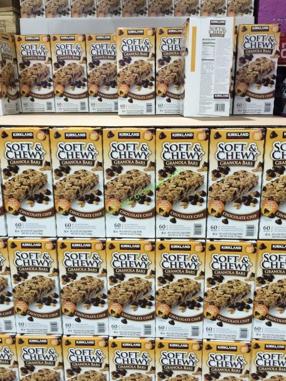 Kirkland Signature Soft & Chewy Chocolate Chip Granola Bars 60 Ct