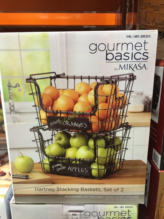 Gourmet Basics by Mikasa 2PK Hartney Baskets