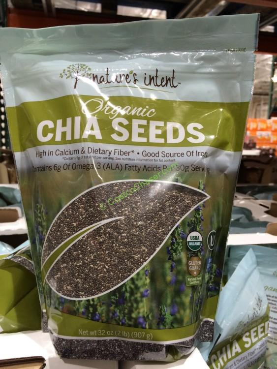 Nature's Intent Organic Chia Seeds 2 Pounds Bag